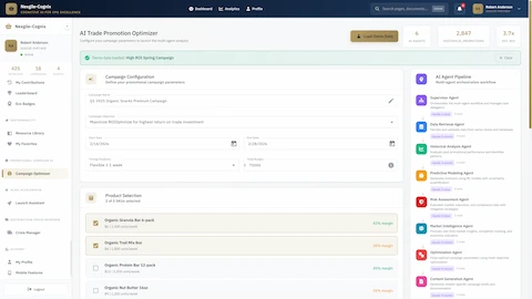 AI Trade Promotion Optimizer interface